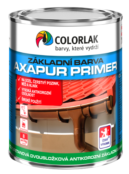 COLORLAK AXAPUR PRIMER U2008 - Polyuretánová základná farba červenohnedá 0,8 kg
