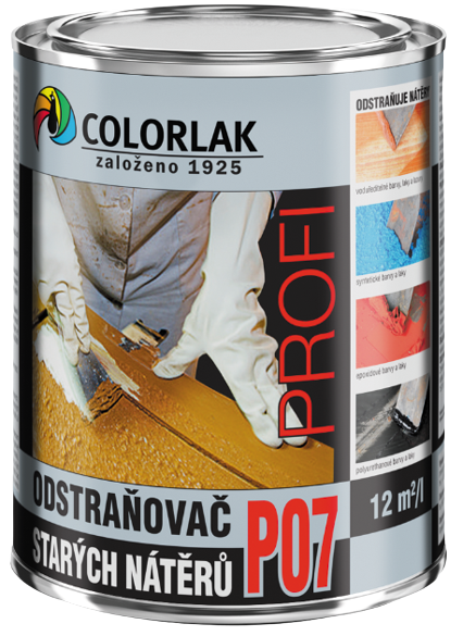 COLORLAK COLORLAK ODSTRAŇOVAČ P07 - Odstraňovač starých náterov bezfarebný 0,6 L