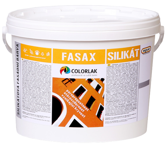 COLORLAK FASAX SILIKÁT E0207 - Hladká silikátová fasádna farba biela 20 kg