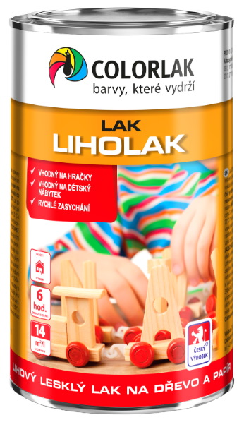 LIHOLAK L1010 - Liehový lak na papier a drevo bezfarebný 9 L