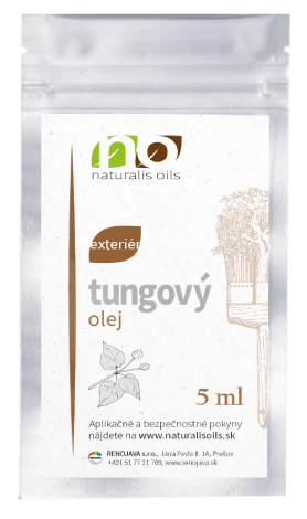 NATURALIS OILS - Tungový (čínsky) olej (vzorka) 1115 - perleťová šedá tmavá 0,005 L