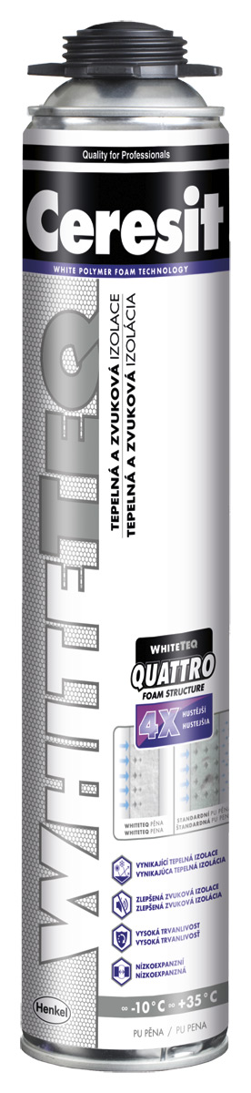 CERESIT WHITETEQ -  Jednozložková pištoľová pena 750 ml
