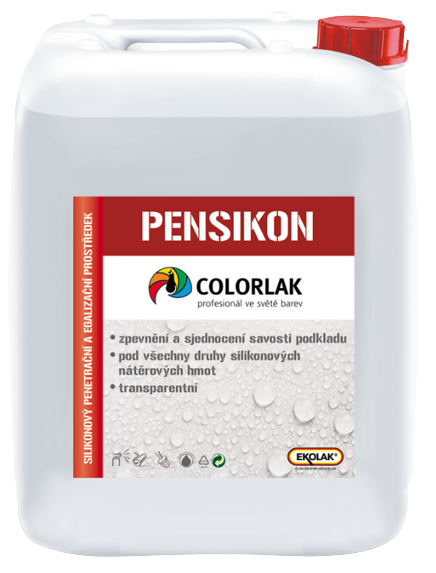 E-shop COLORLAK PENSIKON E0604 - Silikónový penetračný prostriedok transparentná 10 kg