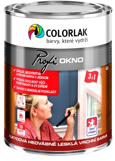 COLORLAK PROFI OKNO S2082 - Alkydová rýchloschnúca vrchná farba OKNO - hnedá gaštanová 0,6 L