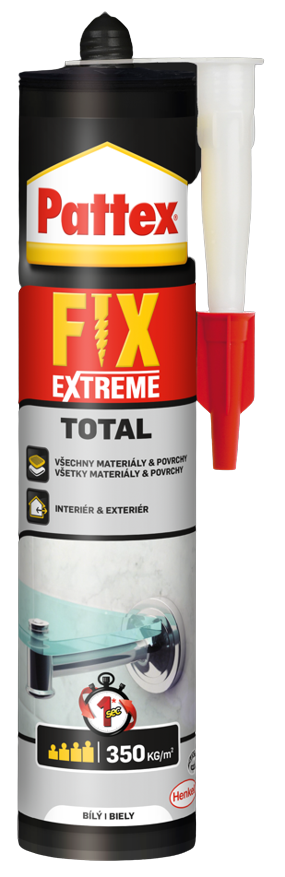 PATTEX FIX EXTREME TOTAL - Montážne lepidlo pre interiér a exteriér