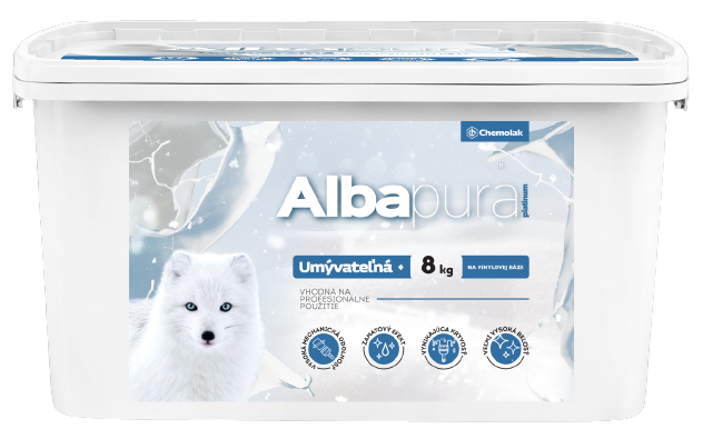 ALBAPURA PLATINUM - Snehobiela umývateľná interiérová farba