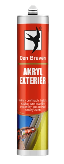 E-shop DEN BRAVEN AKRYL EXTERIÉR - Mrazuvzdorný škárovací tmel biela 0,28 L