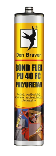 DEN BRAVEN Bond Flex PU 40 FC - polyuretánové lepidlo na budovy šedá 310 ml