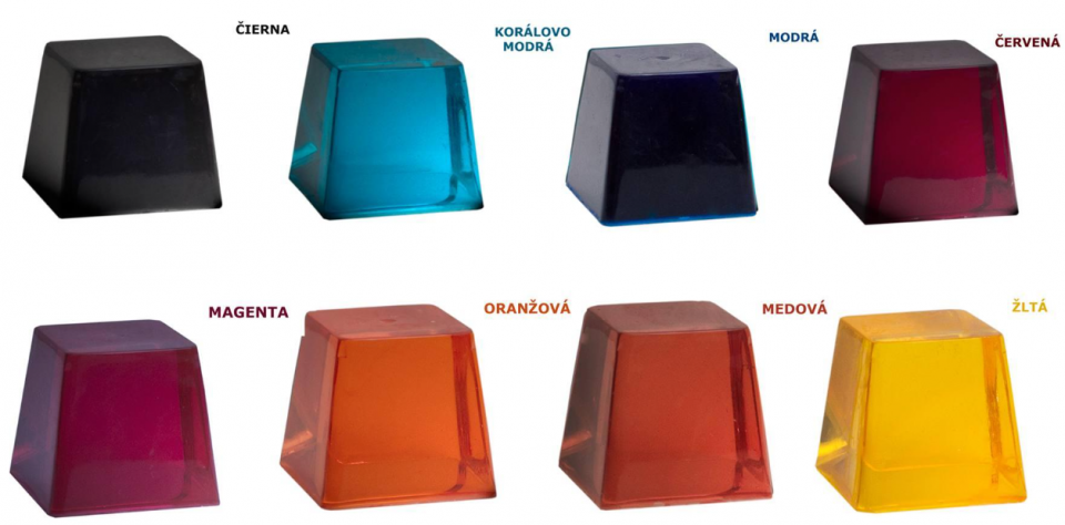 IN-EPOX - Transparentné tekuté farby pre epoxidové živice