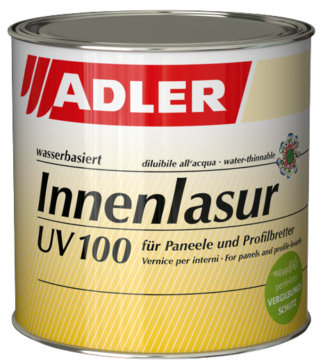ADLER INNENLASUR UV 100 - Tenkovrstvá interiérová lazúra s UV ochranou mont blanc 2,5 L