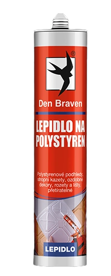 DEN BRAVEN - Lepidlo na polystyrén biela 3 l