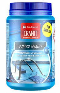 CRANIT QUATRO TABLETY - Dezinfekčný viacúčelový prípravok 4v1