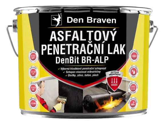 DENBIT BR-ALP - Asfaltový penetračný lak cierna 9 kg