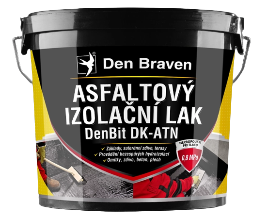DENBIT DK-ATN - Asfaltový izolačný lak cierna 4,5 kg