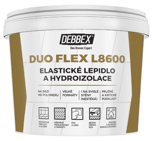 DUO FLEX L8600 - Elastické lepidlo a hydroizolácia 5 kg béžová