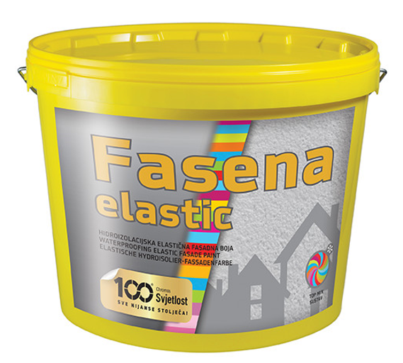 FASENA ELASTIC - Silikónová elastická samoumývateľná fasádna farba biely 5 l
