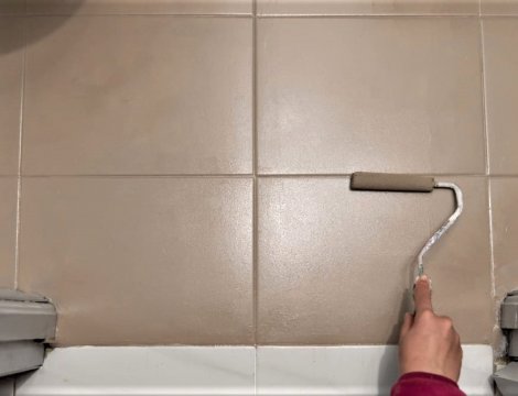 Farba na obkladačky Luja ceramic tiles - Renovácia kúpeľne a kuchyne