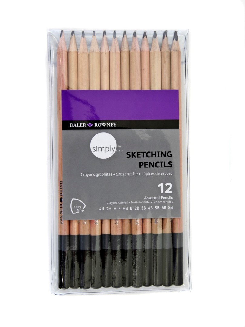 D&R SIMPLY - Sada ceruziek na skicovanie 12 ks