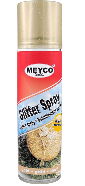 E-shop MEYCO - Glitrový sprej glitter (zlatý) 0,4 L