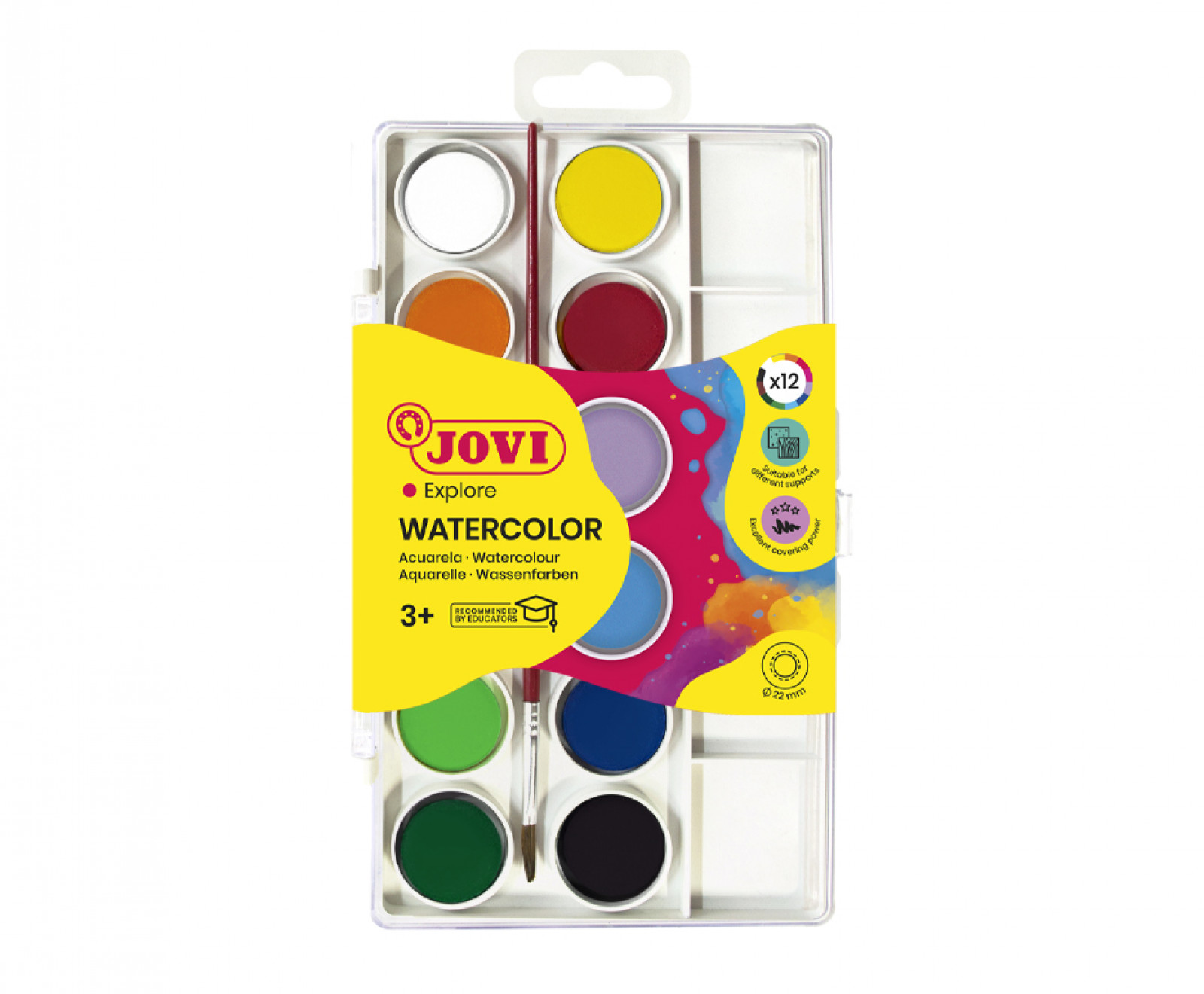 E-shop JOVI - Vodové farby 12 ks