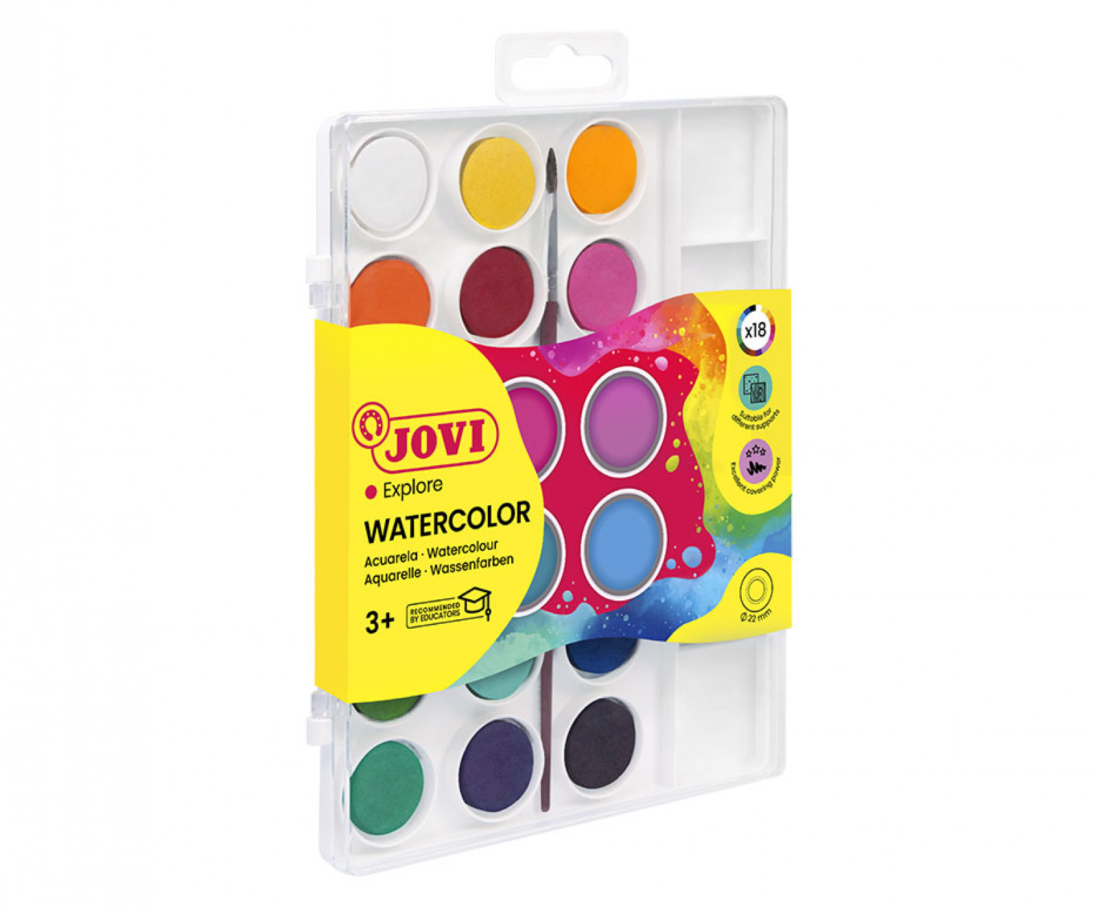 E-shop JOVI - Vodové farby 18 ks