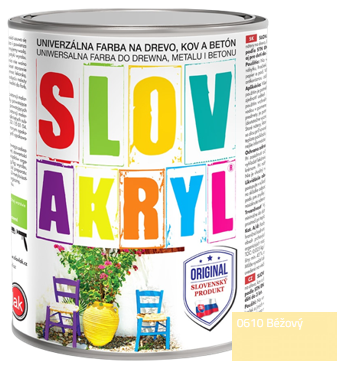 SLOVAKRYL - Univerzálna vodou riediteľná farba