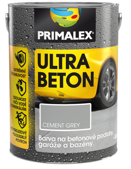 E-shop PRIMALEX ULTRA BETON - Jednozložkový náter na betón cement grey 5 L