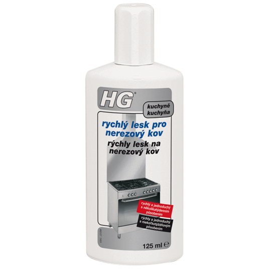HG 482 - Rýchly lesk na nerezový kov 125 ml 482