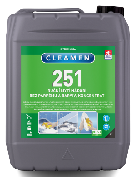 CLEAMEN 251 - Koncentrát k ručnému umývaniu radu bez parfému