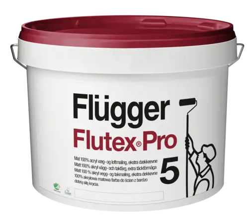 E-shop FLÜGGER FLUTEX PRO 5 - Interiérová farba s vysokou krycou schopnosťou biela 0,7 L