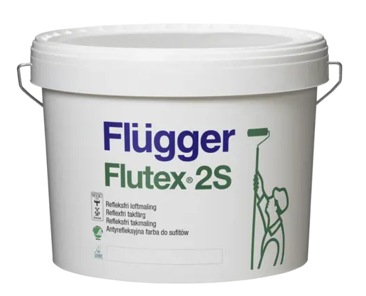 E-shop FLUTEX 2S - Antireflexná vinylová farba biela 10 L