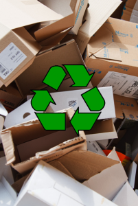 Recyklované balenie zásielky