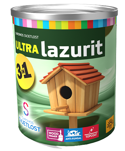 ULTRA LAZURIT 3v1 - Tenkovrstvá ochranná lazúra