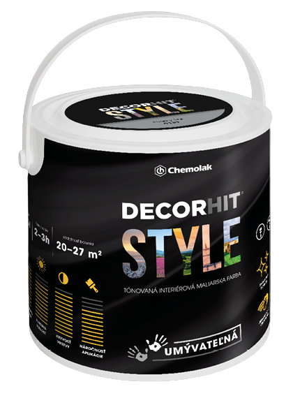 DECORHIT STYLE - Umývateľná parfumovaná interiérová farba 0204 - antický travertín 2,5 L