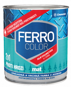 FERRO COLOR U 2066 MAT - Matná antikorózna farba 2v1