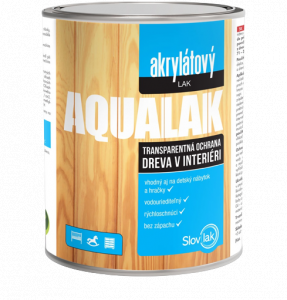 AQUALAK - Vodou riediteľný lak na drevo