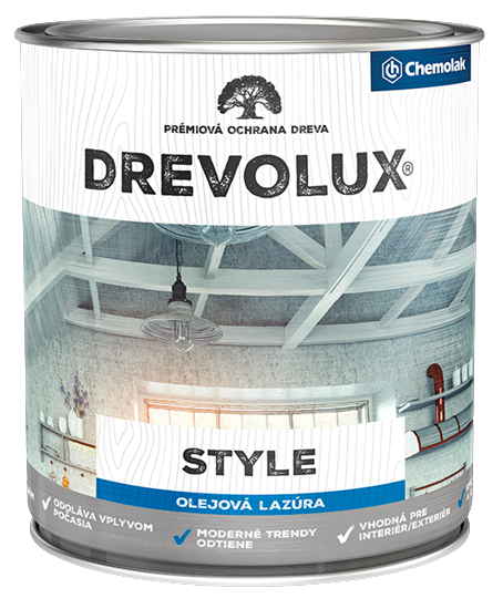 DREVOLUX STYLE - Olejová dekoračná lazúra s voskom
