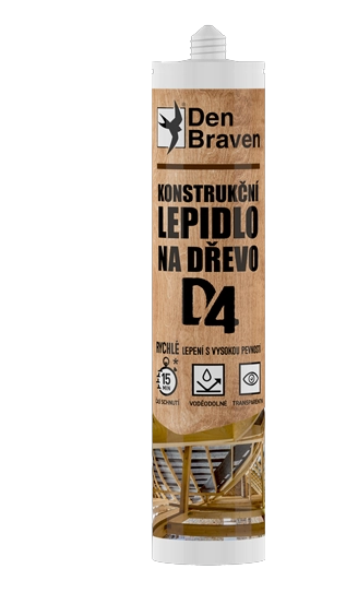 DEN BRAVEN D4 - Konštrukčné polyuretánové lepidlo