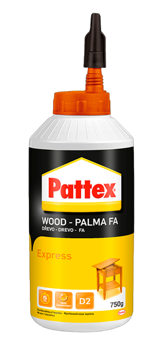PATTEX WOOD EXPRESS D2 - Lepidlo na drevo a laminát