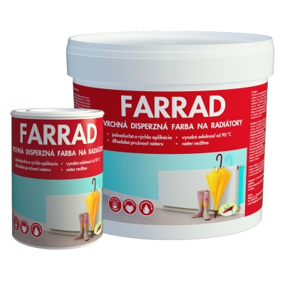 PAM Farrad - Farba na radiátory 0,5 kg biely