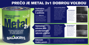 BALAKRYL METAL 2v1 - Antikorózna farba na kov