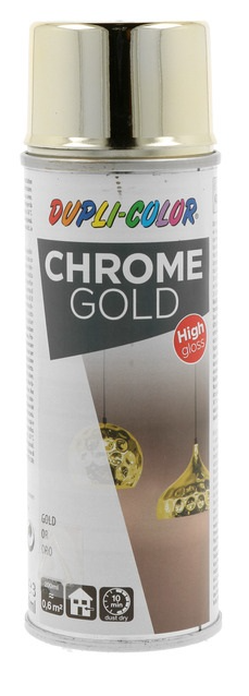 E-shop DC CHROME EFFECT - Dekoračný sprej s chrómovým efektom chrómový zlatý 0,2 L