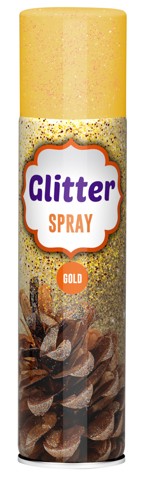E-shop DC GLITTER - Glitrový dekoračný sprej glitter zlatá 0,1 L