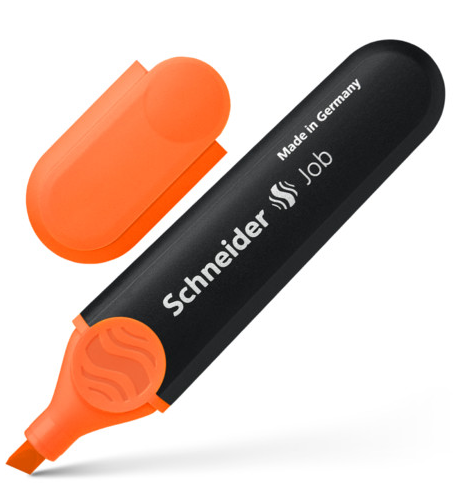 SCHNEIDER JOB - Žiarivé zvýrazňovače 06 - oranžová (schneider) 10 ks