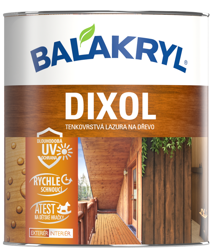 Dixol - farebná vodouriediteľná lazúra na drevo