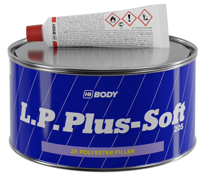 HB BODY L.P. PLUS - Dvojzložkový tmel na kovové a drevené povrchy béžová 1,8 kg