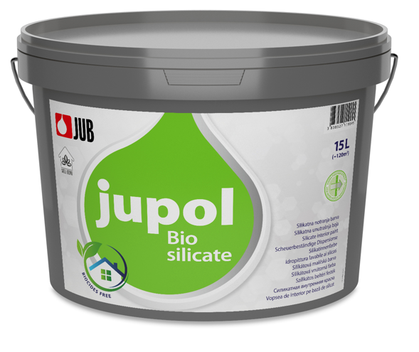 E-shop JUPOL BIO SILICATE - Antialergická vnútorná farba na steny biela 15 L