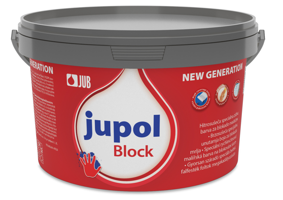 JUPOL BLOCK - Špeciálna interiérová farba na blokovanie fľakov