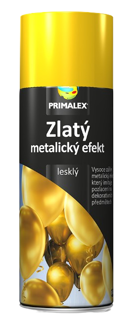 PRIMALEX - Metalický kovový efekt v spreji zlatý efekt 0,4 L