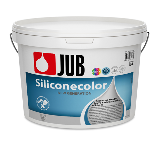 SILICONECOLOR - Mikroarmovaná silikónová fasádna farba biela 15 L